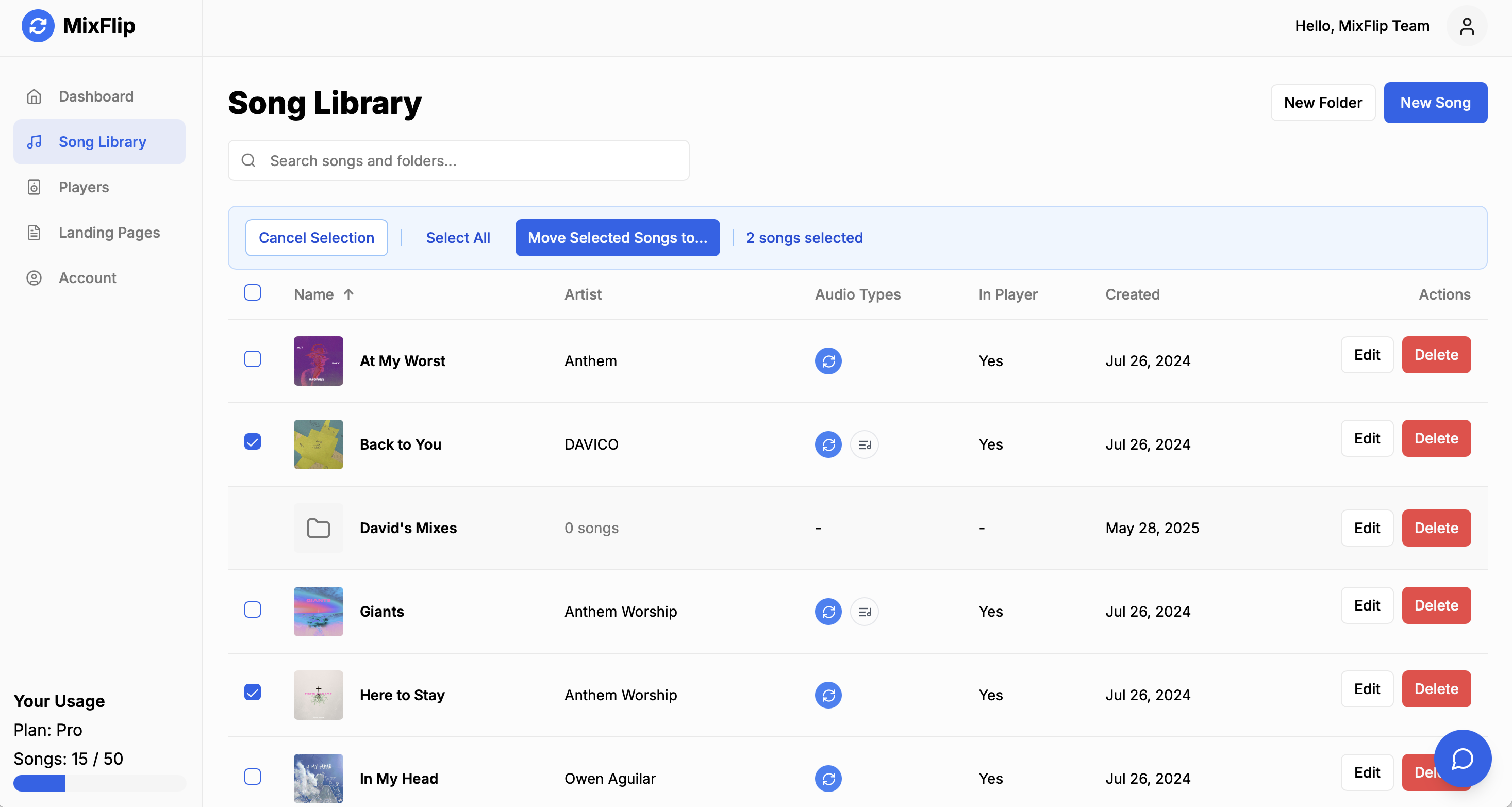 Song Library Folders