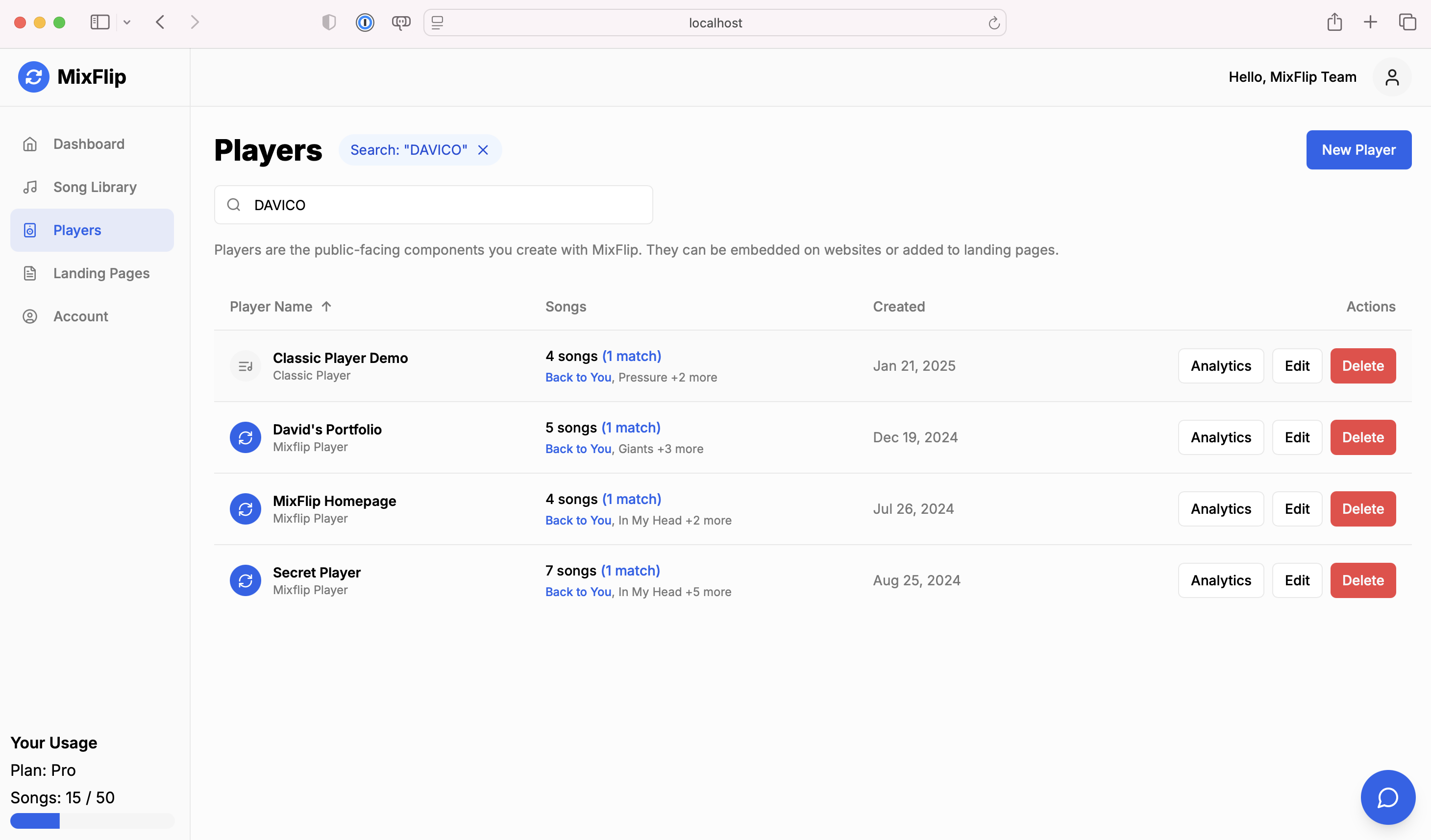 Playlist Search Updates MixFlip